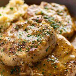 Creamy Ranch Slow-Cooker Pork Chops