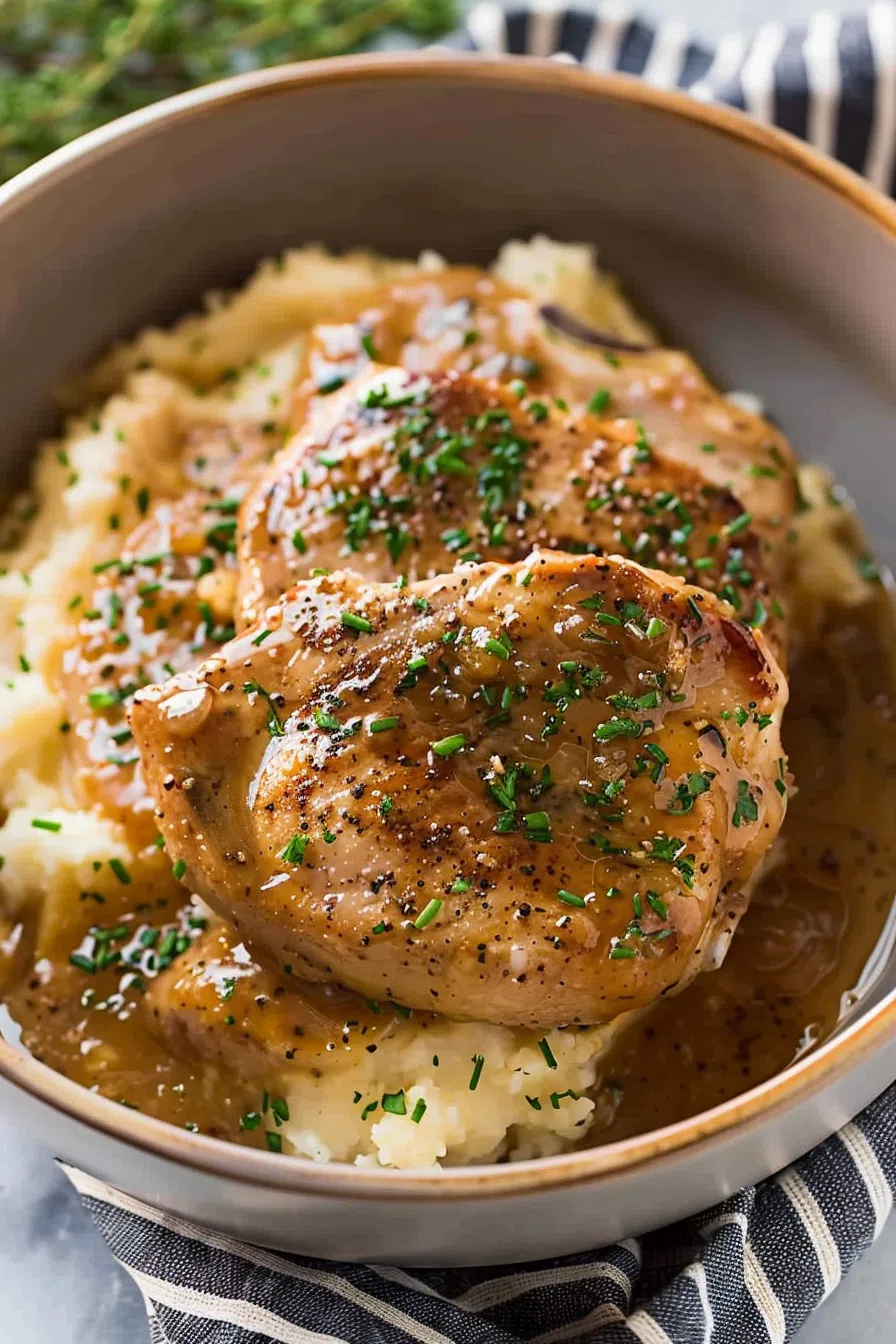 Creamy Ranch Slow-Cooker Pork Chops