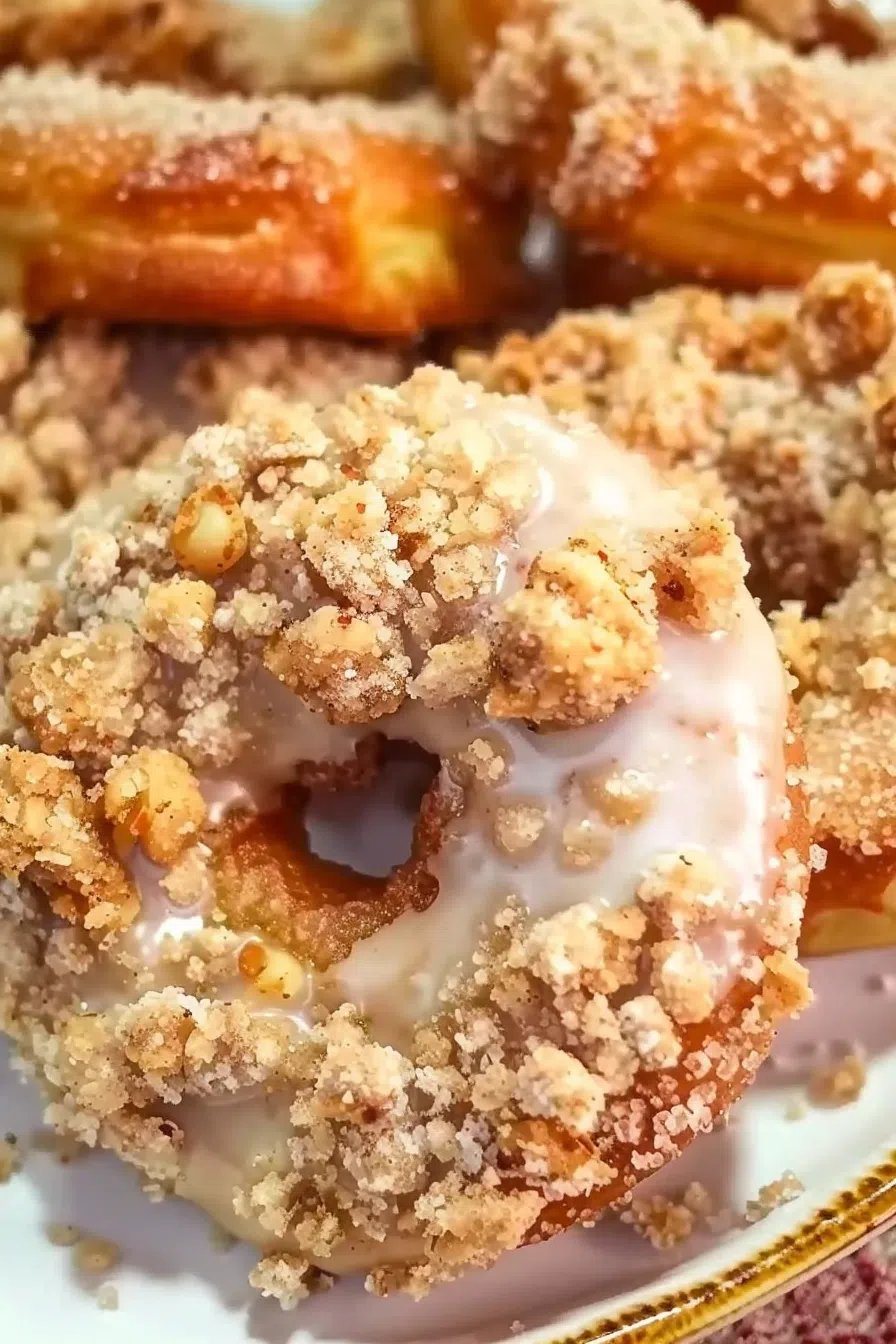 Heavenly Crumb Topped Baked Donuts