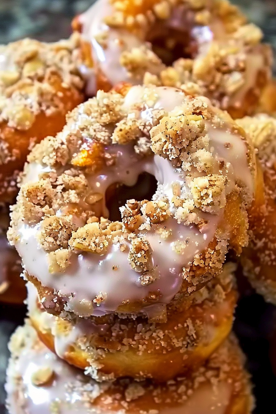 Heavenly Crumb-Topped Baked Donuts