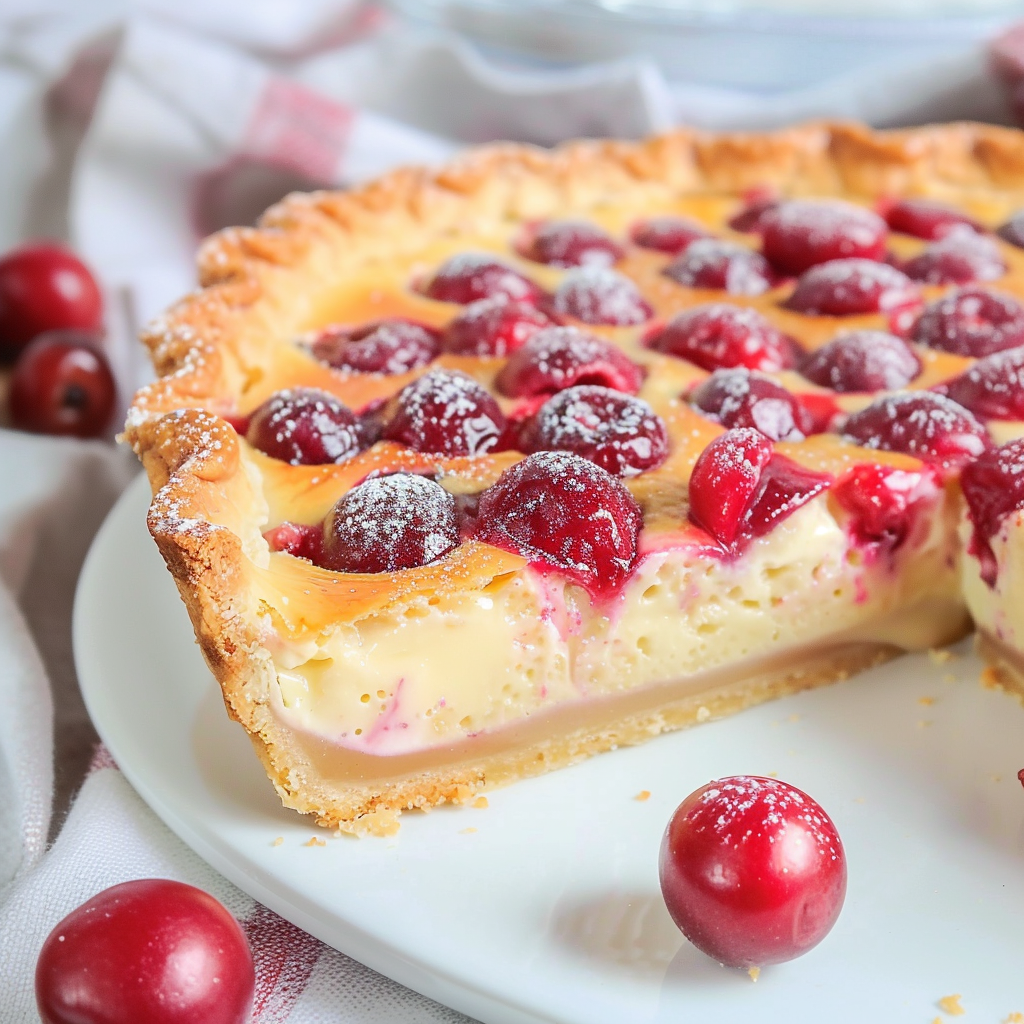 Cherry Custard Pie