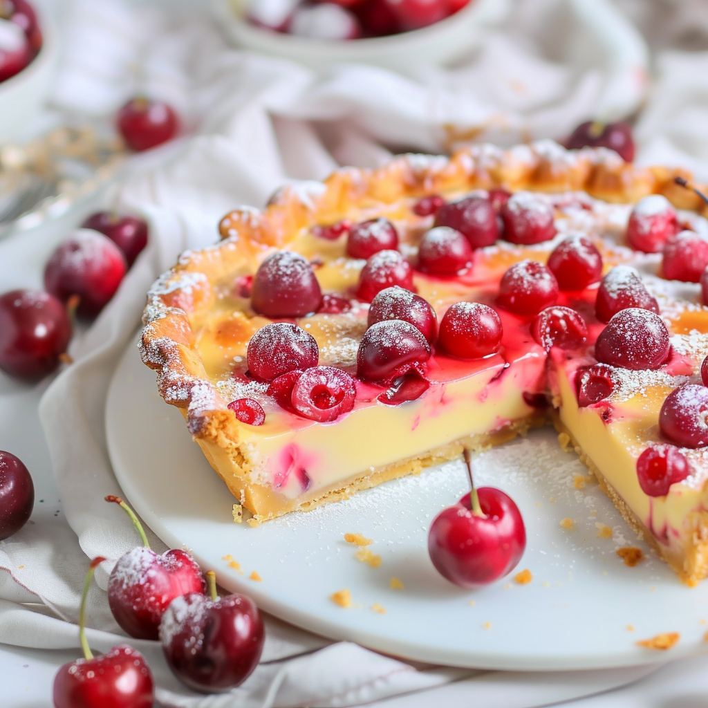 Cherry Custard Pie