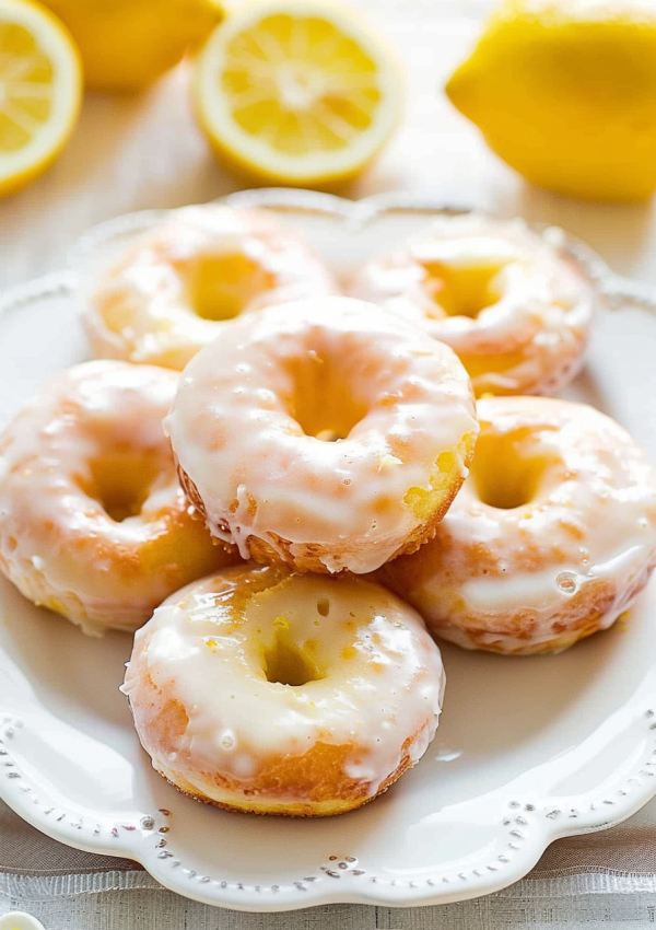 Glazed Lemon Delight Donuts