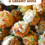 Golden Fried Olives & Creamy Aioli