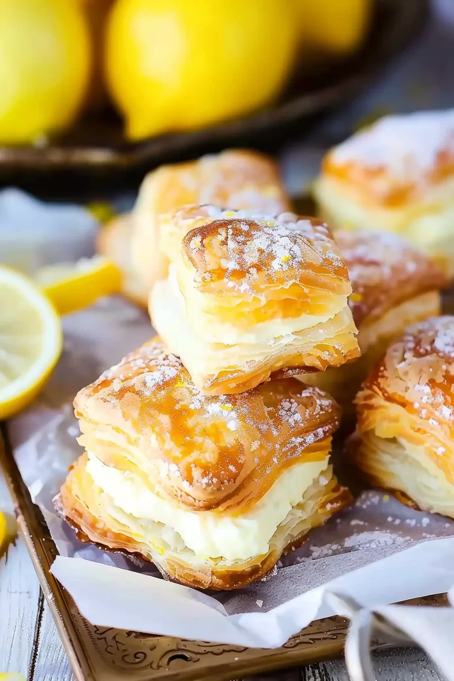 Lemon Cream Cheese Puff Pastries