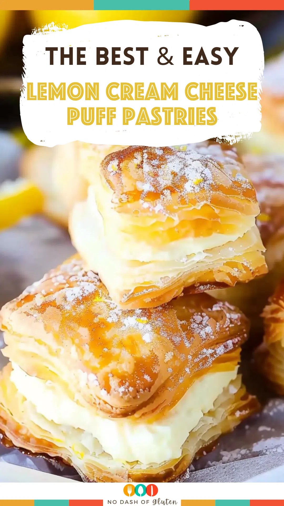 Lemon Cream Cheese Puff Pastries