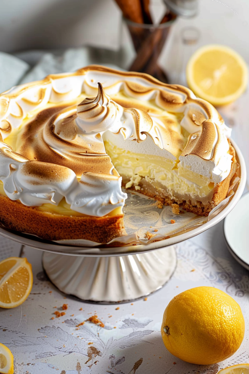 Lemon Curd Meringue Cheesecake Bliss