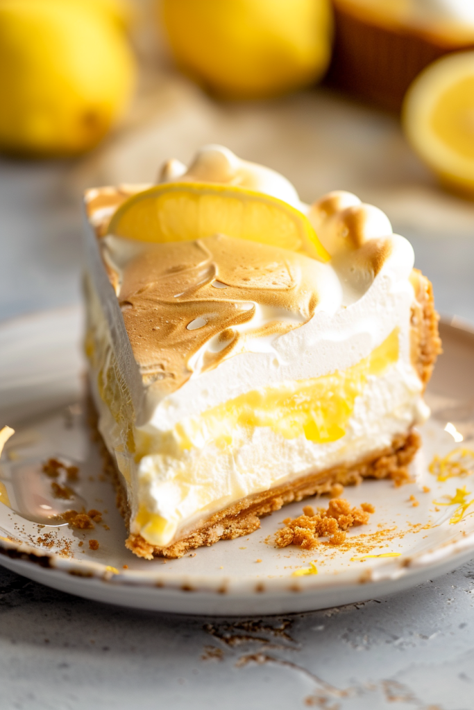 Lemon Curd Meringue Cheesecake Bliss