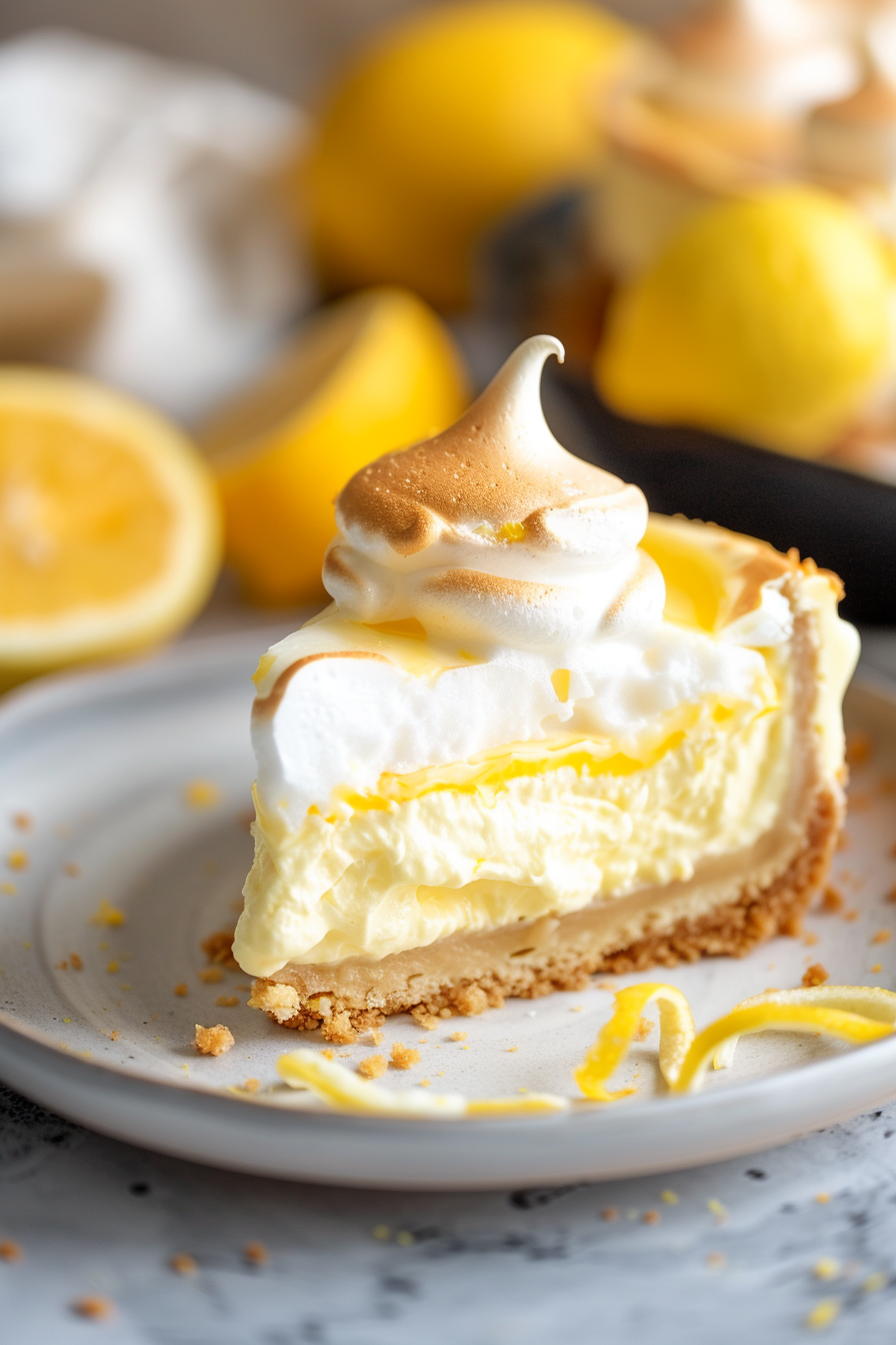 Lemon Curd Meringue Cheesecake Bliss