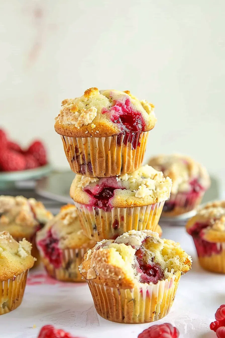 Luscious Raspberry Cream Cheese Muffins with a Citrus Twist