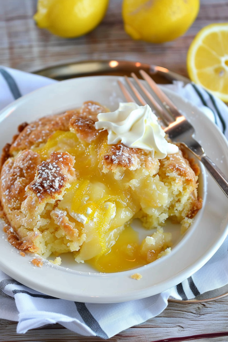 Magic Lemon Cobbler