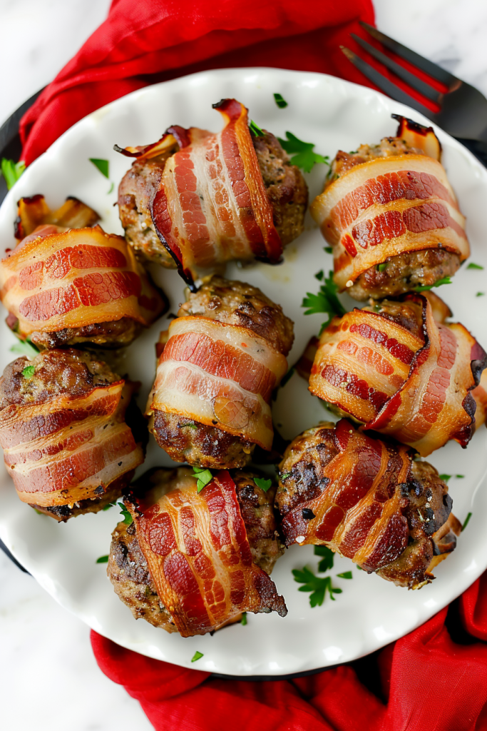 Mini Bacon Wrapped Meatloaf