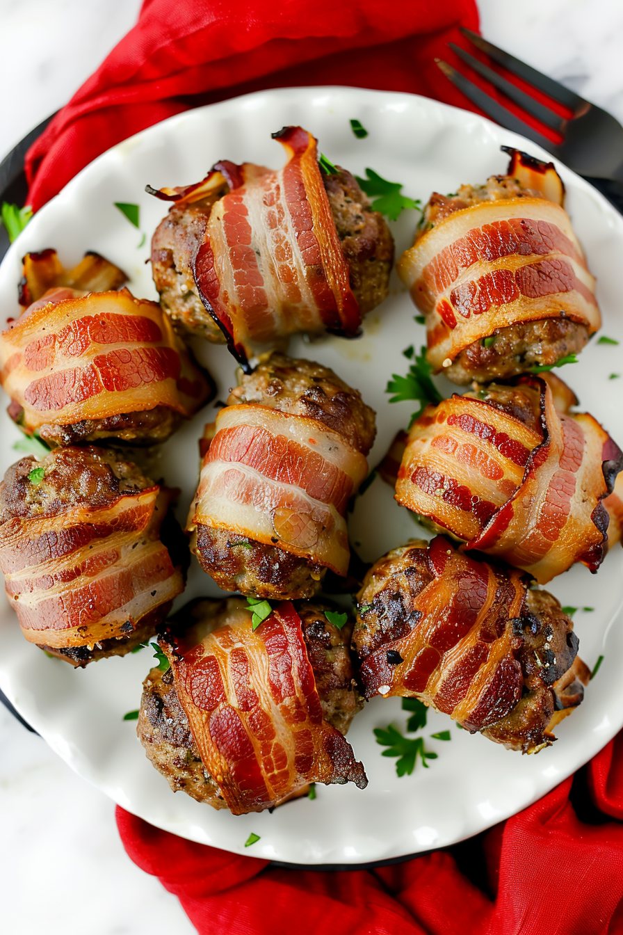 Mini Bacon Wrapped Meatloaf