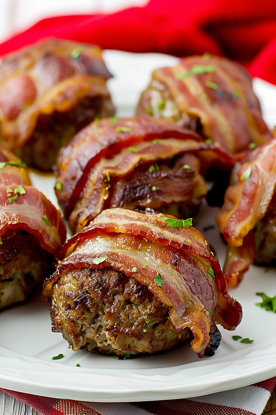 Mini Bacon Wrapped Meatloaf