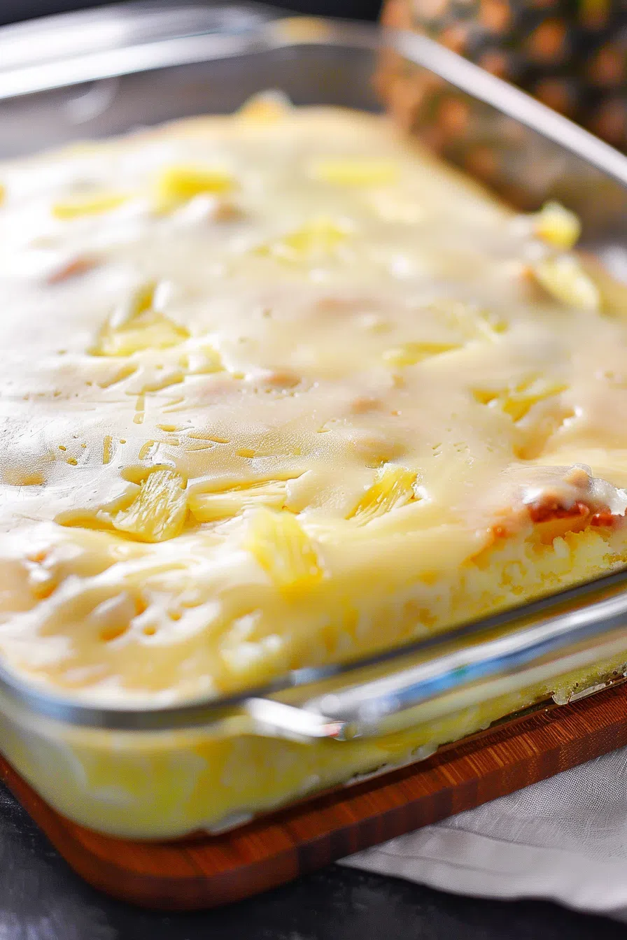 Moist Pineapple Cake with Cream Cheese Frosting