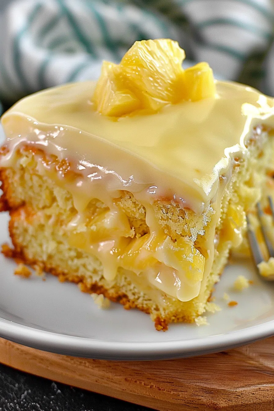 Moist Pineapple Cake with Cream Cheese Frosting