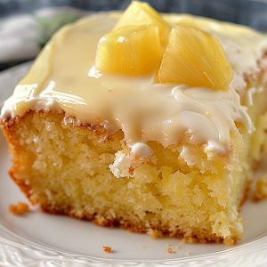 Moist Pineapple Cake with Cream Cheese Frosting