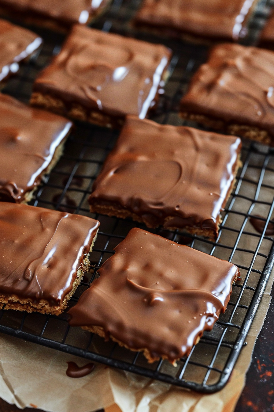 No-Bake Buckeye Graham Crackers