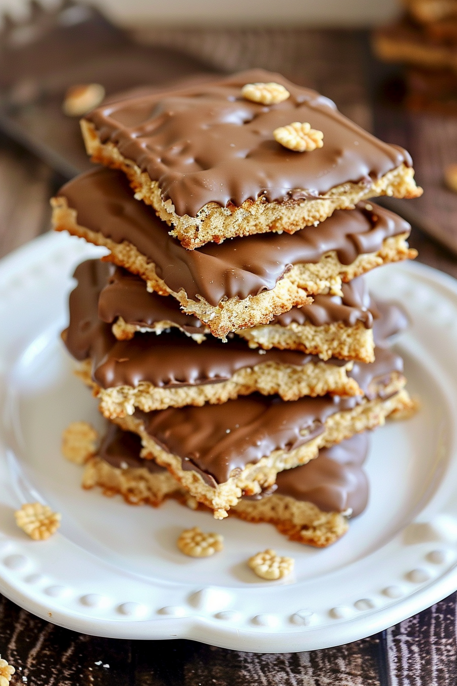 No-Bake Buckeye Graham Crackers