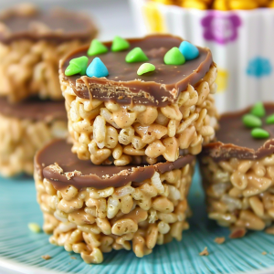 No-Bake Chocolate Peanut Butter Krispy Cups