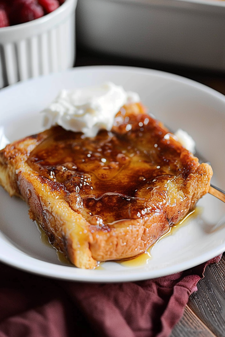 Overnight Crème Brûlée French Toast