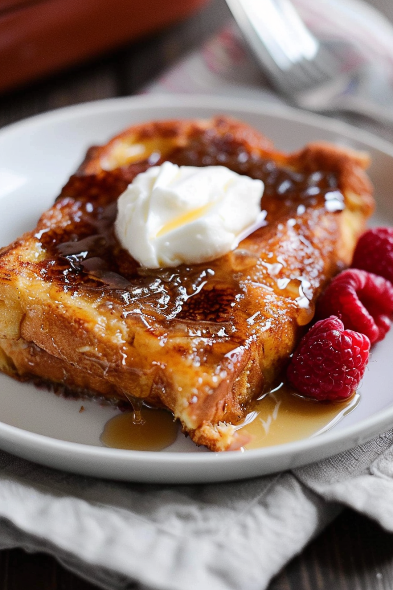 Overnight Crème Brûlée French Toast