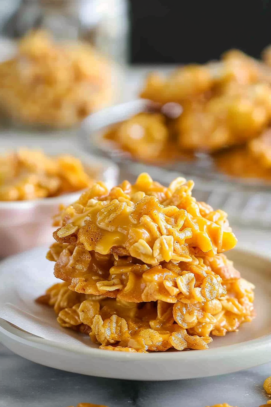 Peanut Butter Cornflake Cookies