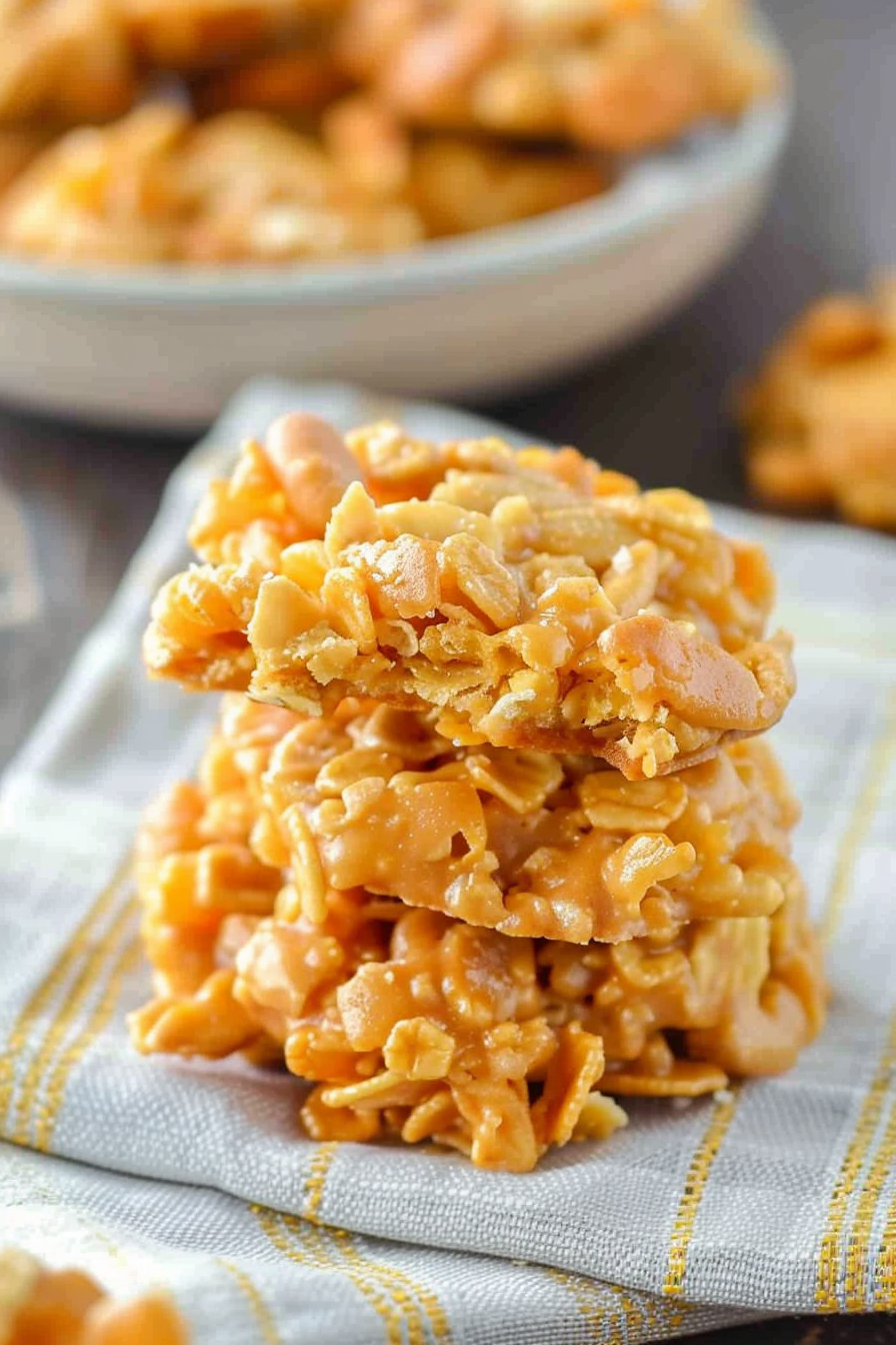 Peanut Butter Cornflake Cookies