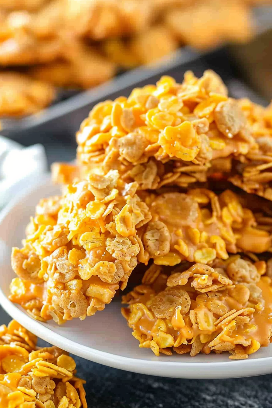 Peanut Butter Cornflake Cookies