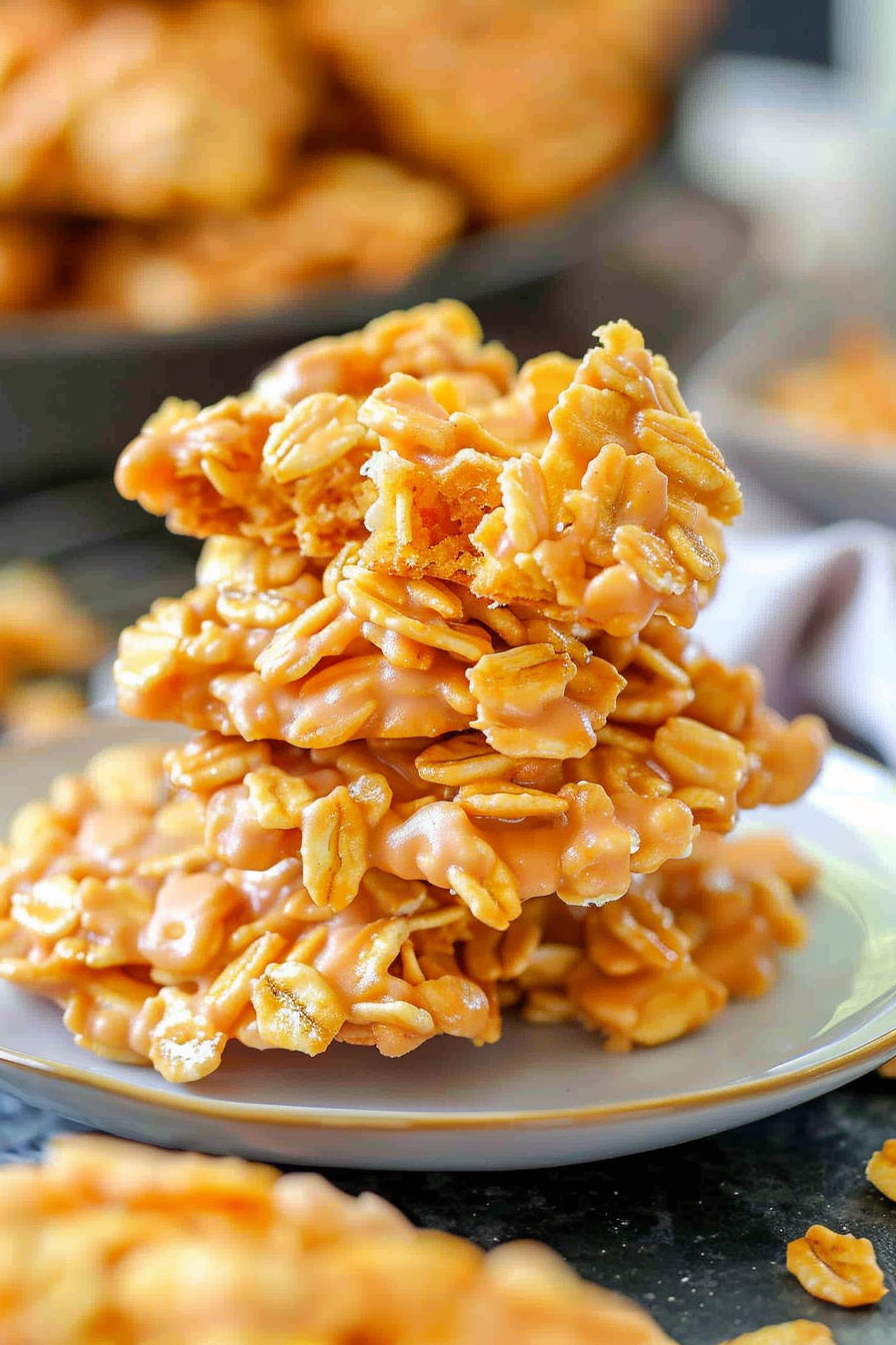 Peanut Butter Cornflake Cookies