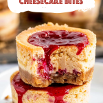 Peanut Butter & Jelly Cheesecake Bites