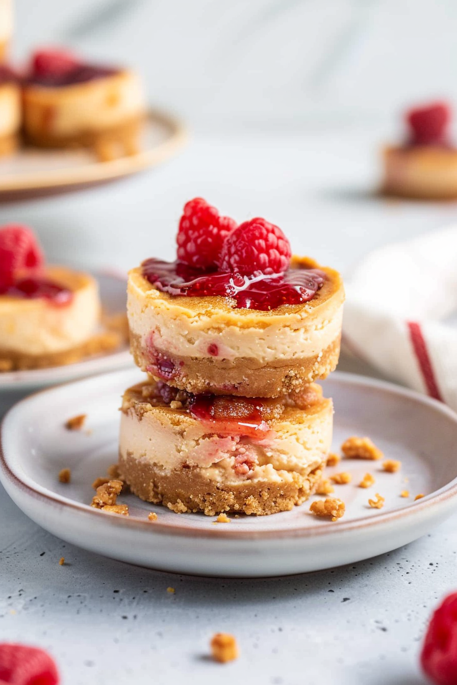 Peanut Butter & Jelly Cheesecake Bites