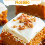 Pumpkin Bars with Luscious Cream Cheese Frosting