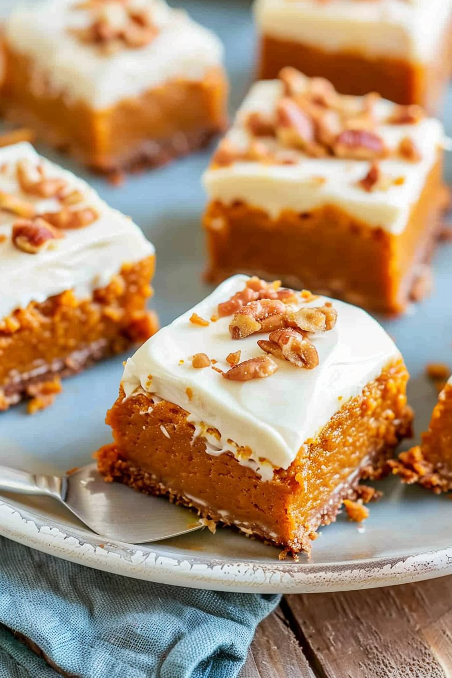 Pumpkin Bars with Luscious Cream Cheese Frosting