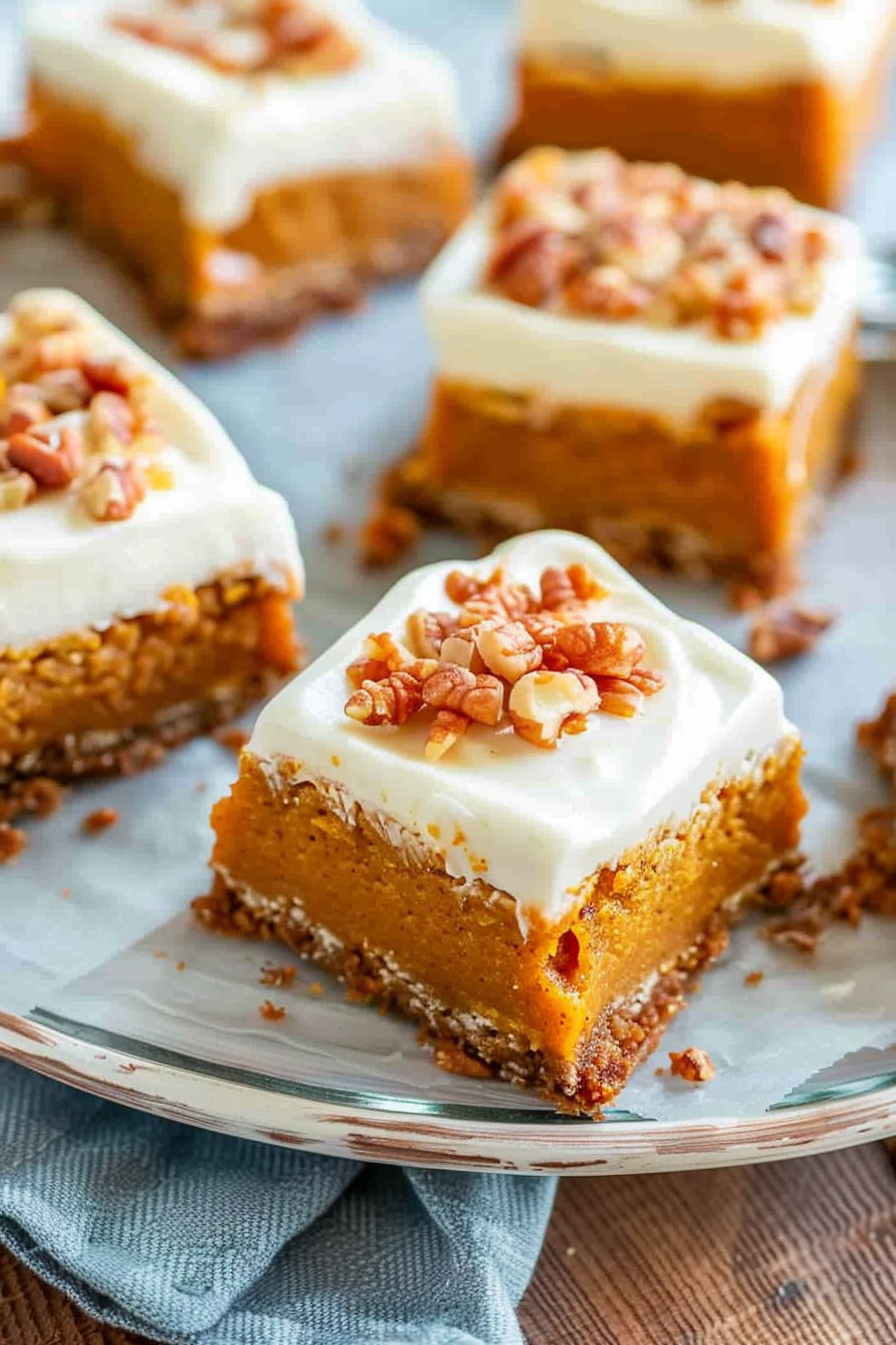 Pumpkin Bars with Luscious Cream Cheese Frosting