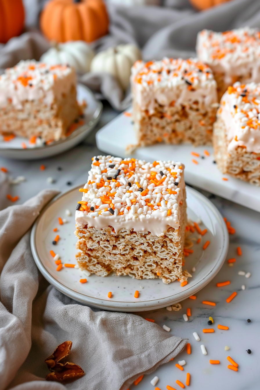 Pumpkin Spice Rice Krispie Treats