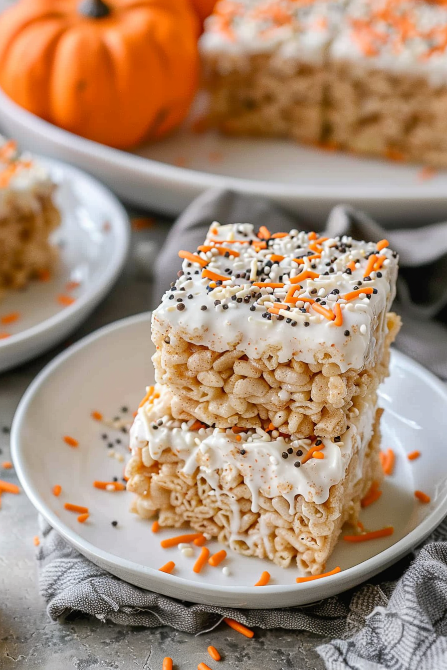 Pumpkin Spice Rice Krispie Treats