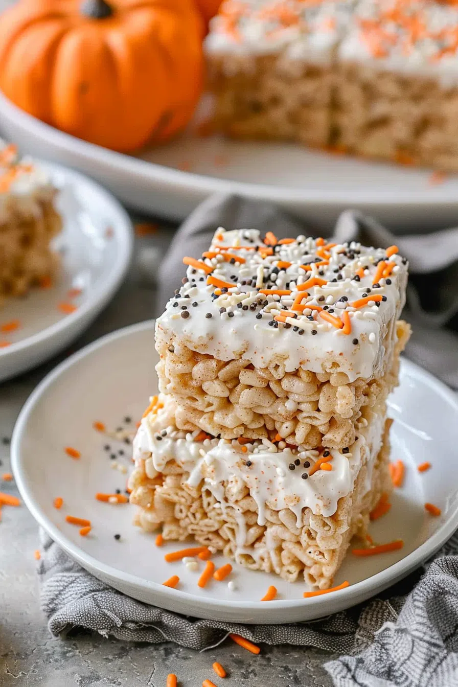 Pumpkin Spice Rice Krispie Treats