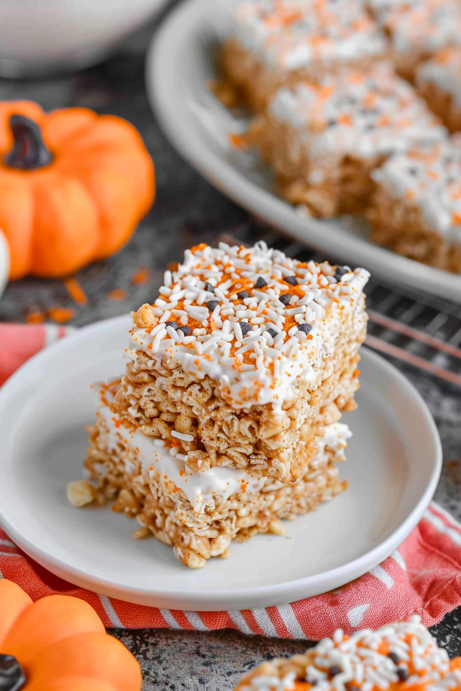 Pumpkin Spice Rice Krispie Treats