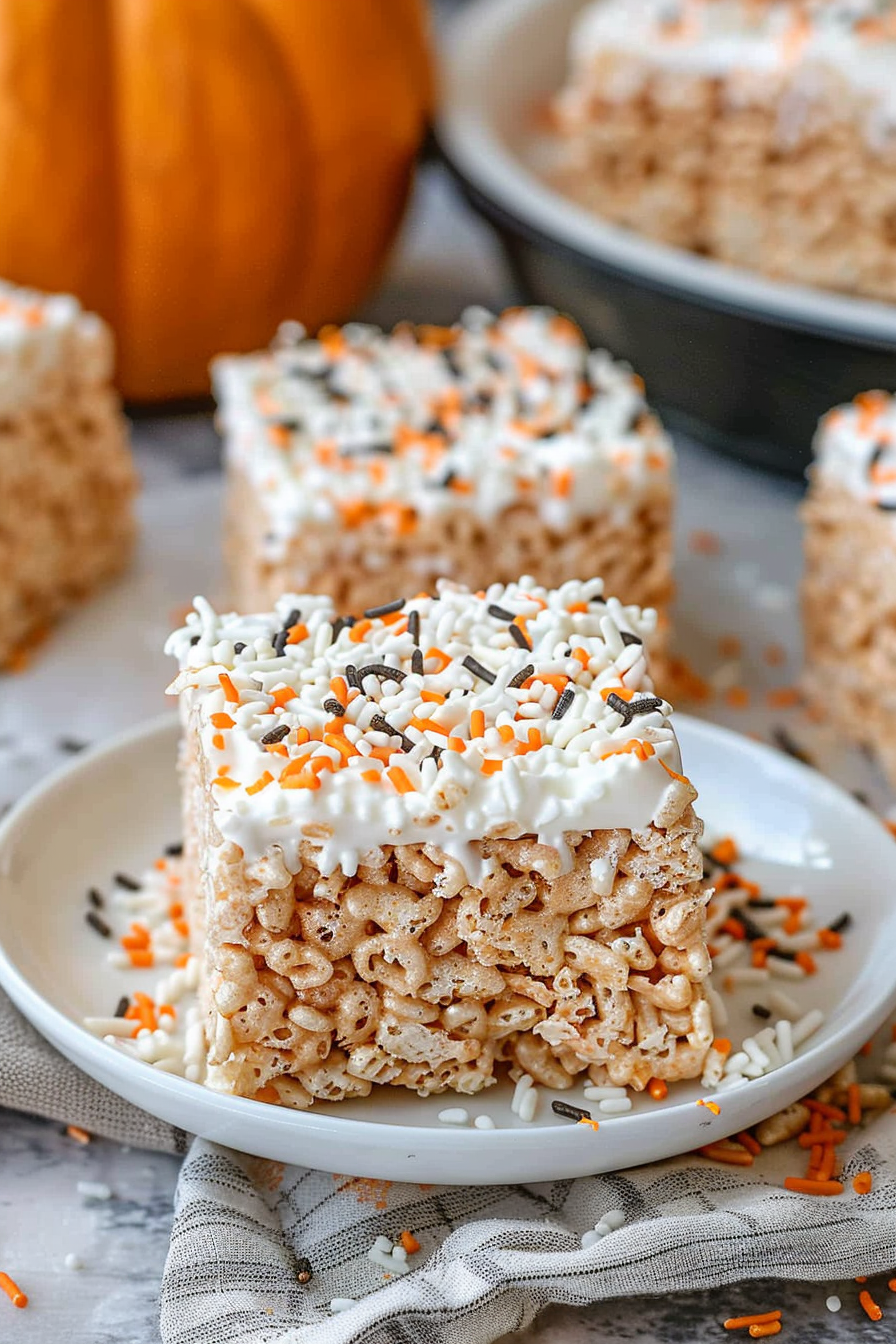 Pumpkin Spice Rice Krispie Treats