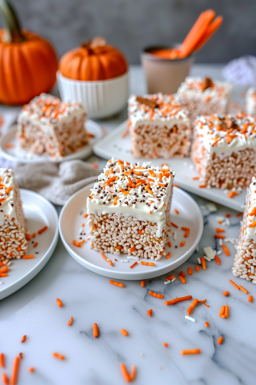 Pumpkin Spice Rice Krispie Treats