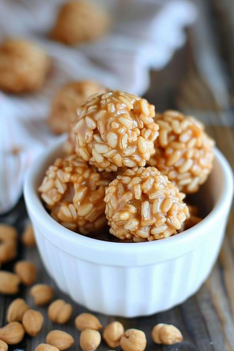 Rice Crispy Peanut Butter Balls