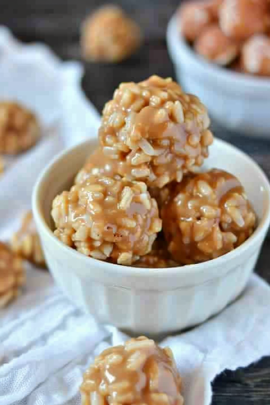 Rice Crispy Peanut Butter Balls