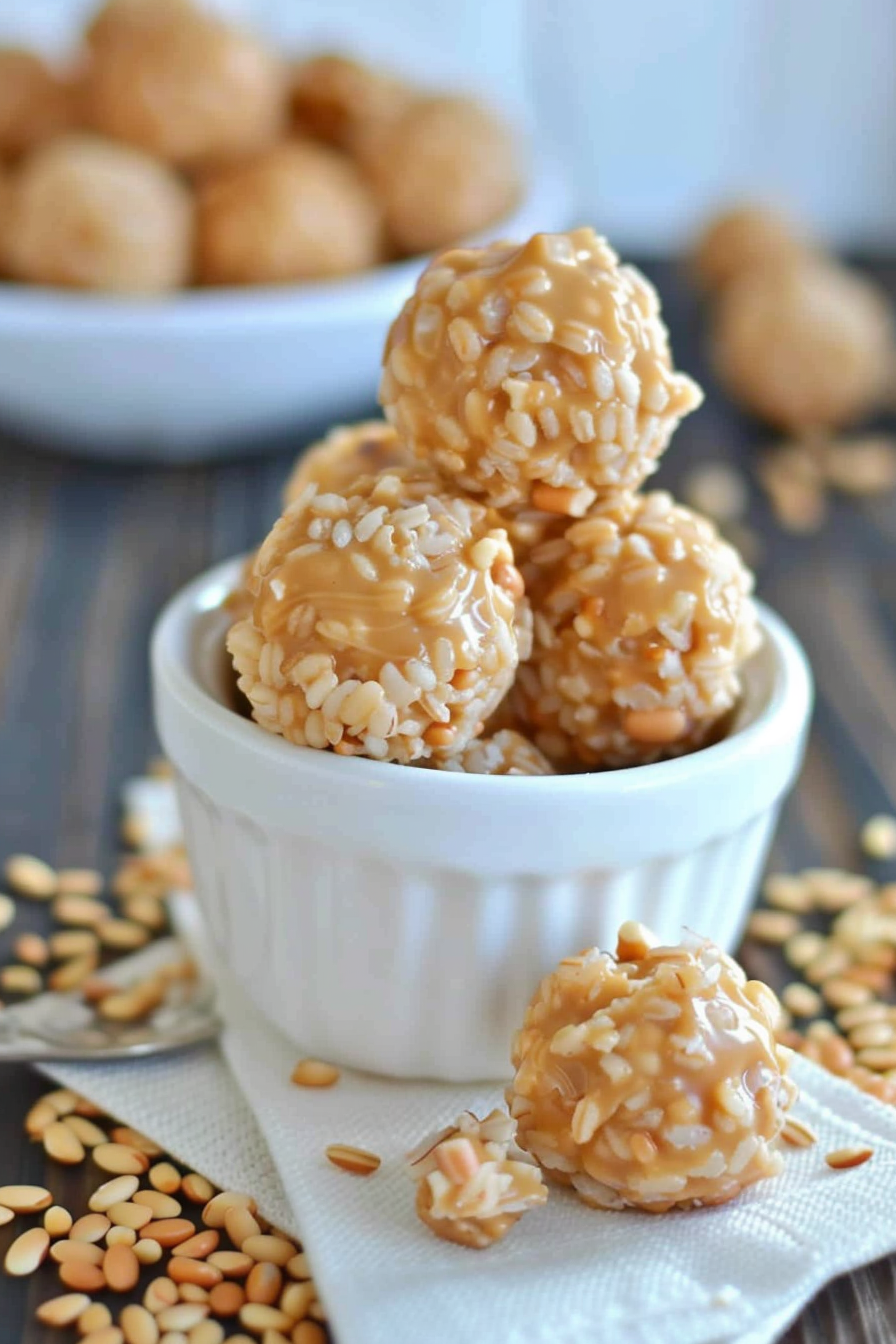 Rice Crispy Peanut Butter Balls