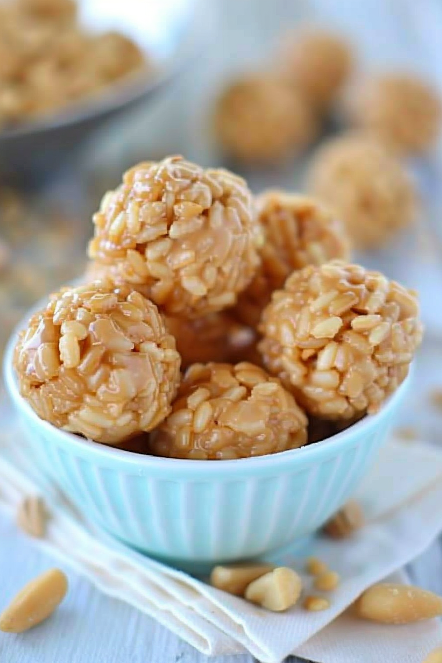 Rice Crispy Peanut Butter Balls