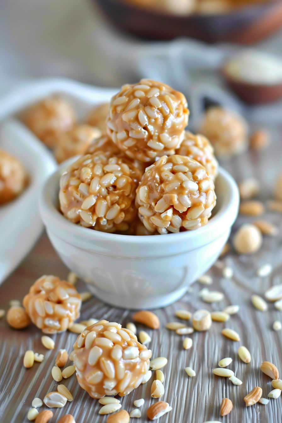 Rice Crispy Peanut Butter Balls