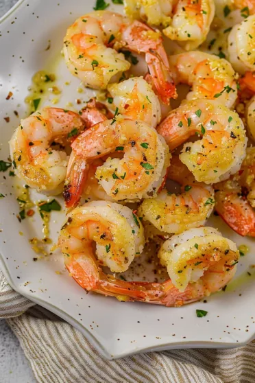 Roasted Shrimp with Parmesan Garlic Twist