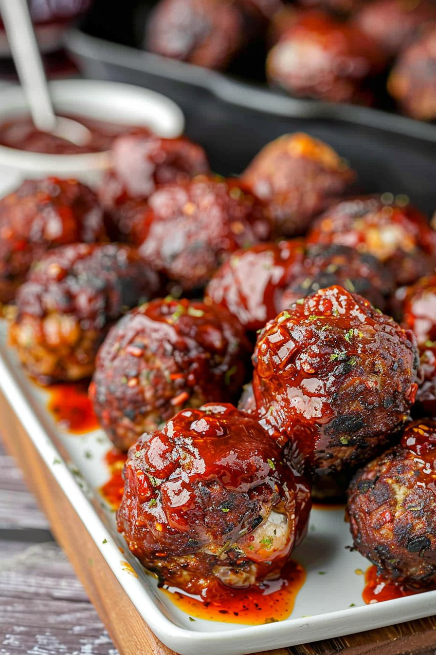 Smoked Stuffed Meatballs