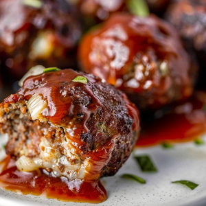 Smoked Stuffed Meatballs