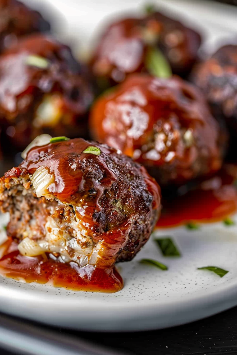 Smoked Stuffed Meatballs